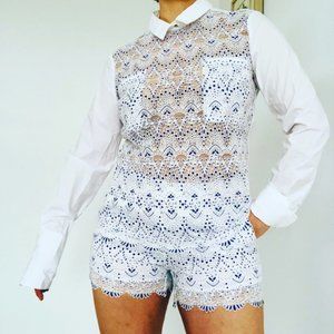 ADOLFO DOMINGUEZ Lace/ Cotton set